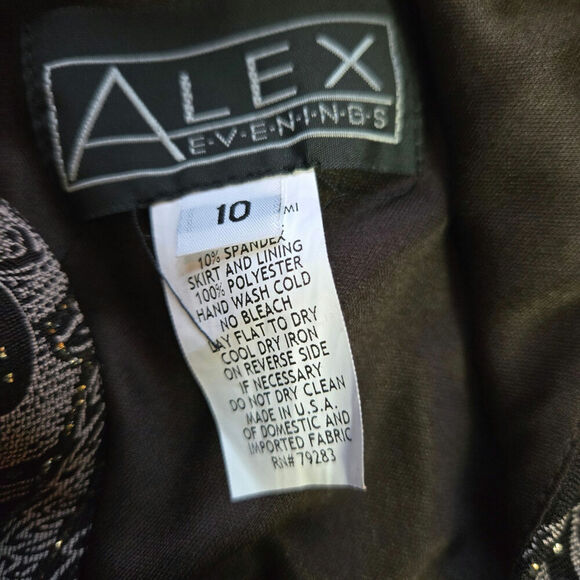 Alex Evenings VTG 90s Y2K Sparkle Fairy Babydoll Maxi Dress/ Bolero Size 10 Prom - Picture 8 of 12